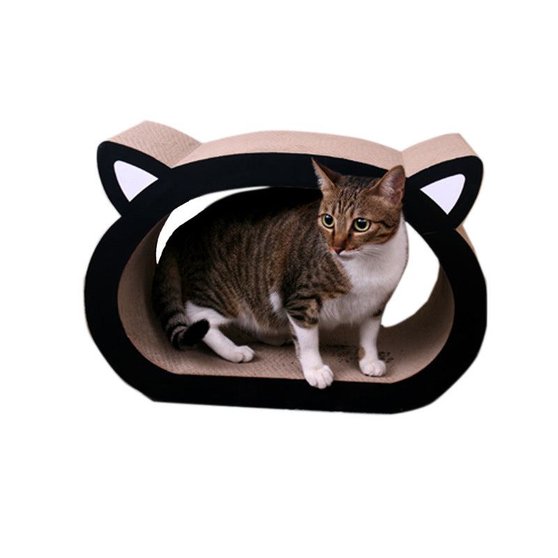 PetCheer Cat Head Patent Cat Scratch Board Cat Nest Patent Product Pet Nest No Crumbs Scratch Resistant Toy Source