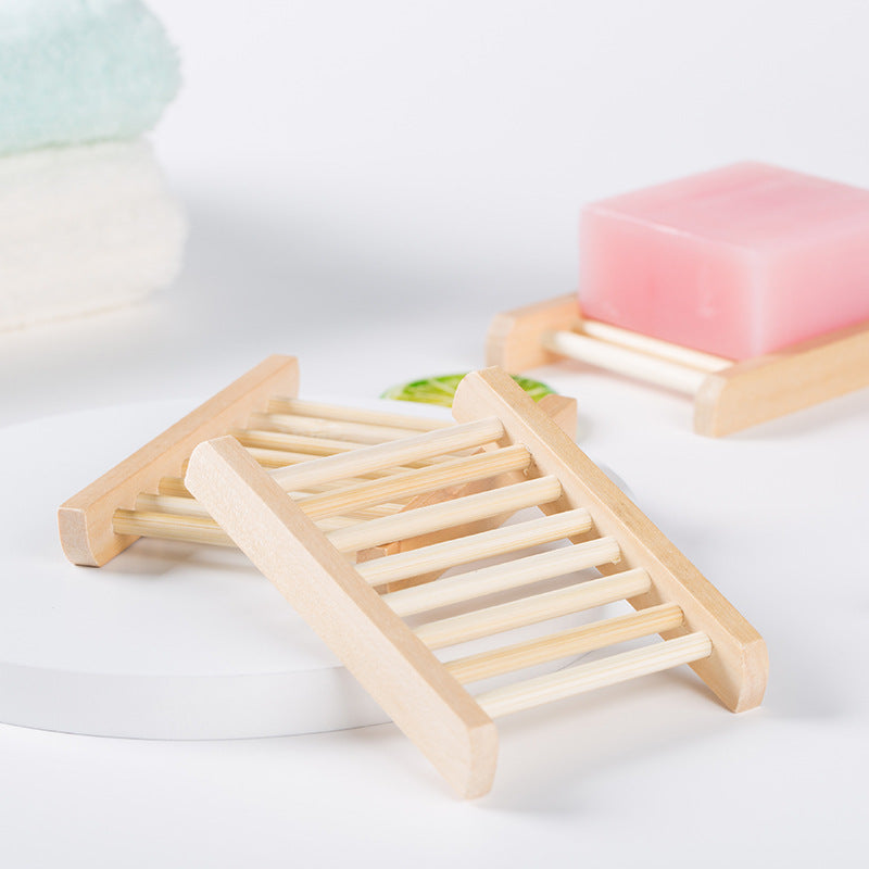 Factory LOGO Creative Soap Holder Wholesale Wooden Soap Box Wooden Draining Soap Holder Bamboo Handmade Soap Holder
