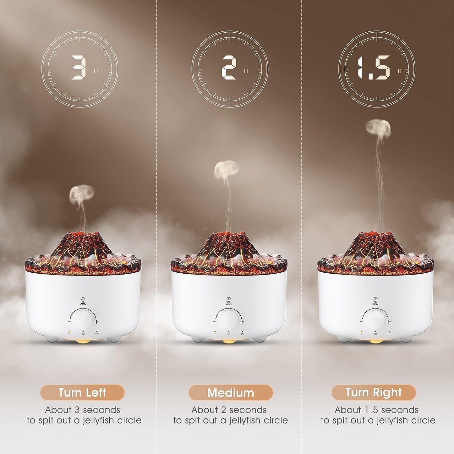 New Volcanic Lava Aromatherapy Machine Home Desktop Flame Humidifier Advanced Sense Simulation Flame Aromatherapy Machine Cross Border