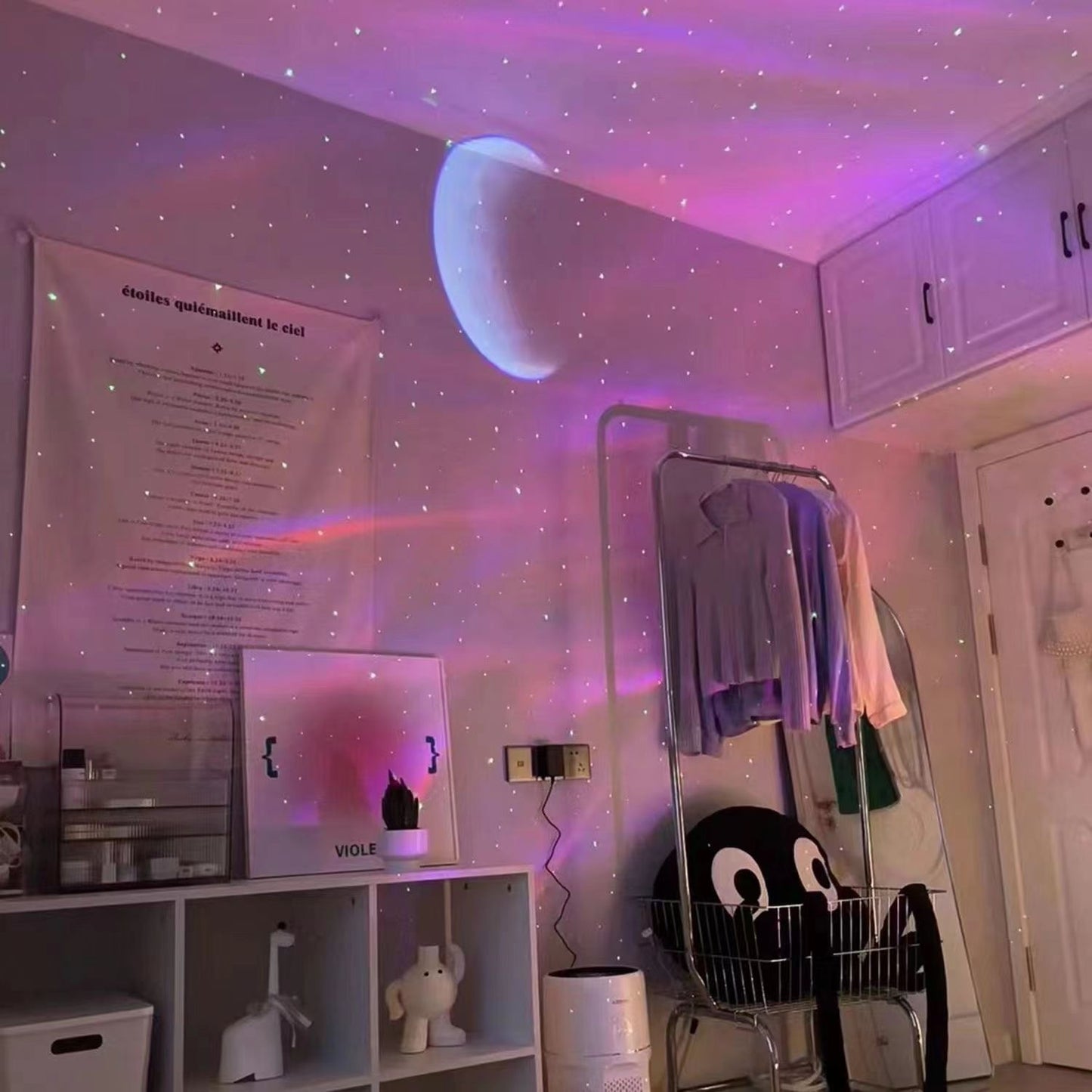 Moon Bluetooth Speaker Laser Atmosphere Nightlight Plug-in Charging Children Gift Full Atmosphere Beauty