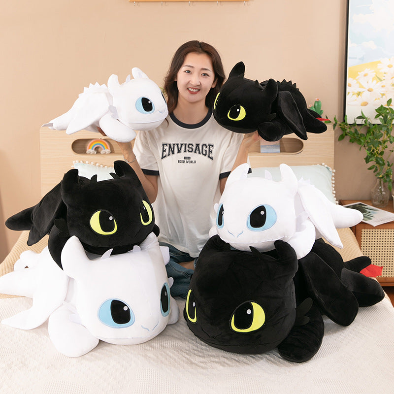 Foreign Trade Explosions Small Dragon Plush Toy Lie Prone Toothless Doll Pillow Girl Birthday Gift Doll Wholesale