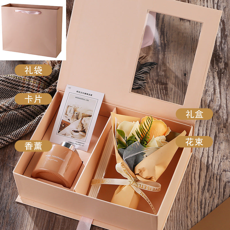 Mother's Day Birthday Gift Bouquet Aromatherapy Gift Box Business Gift Suit High-grade Gift For Mother-in-law