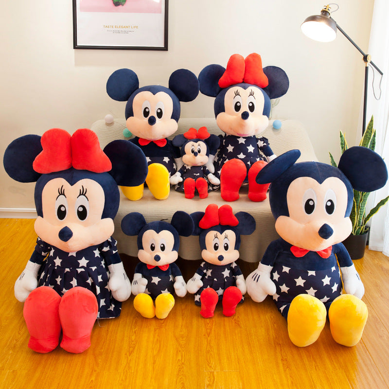 Factory Wholesale Star Mickey Plush Toy Minnie Doll Large Couple Mickey Mouse Pillow Children's Rag Doll