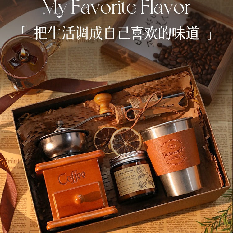 Teacher's Day Send Teacher Hand Grinding Coffee Machine Gift Box Birthday Gift Girl Send Best Friend Practical High Sense Boy