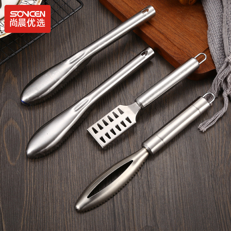 Fish Scale Device Manufacturers Wholesale Stall Products Creative Kitchen Tools Home Hotel Labor-saving Manual Thickening Fish Scale Planing