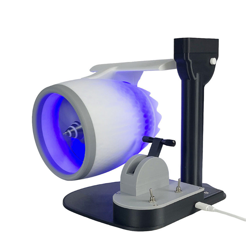 Turbofan Modeling Equipped With Fan Humidifying Red Desktop Spray Plug-in Tail Flame New Creative Desktop Turbofan