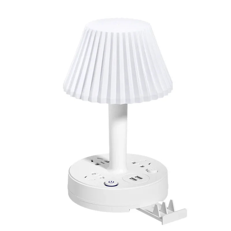 LED Eye Protection Desk Lamp Socket Bedroom Bedside Dormitory Patch Board Night Feeding Creative Night Light Multifunctional Desktop