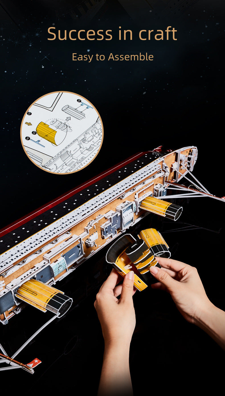 Le Cube Titanic 3D Stereo Puzzle Titanic Ship Cruise Model Ornaments Cross-border Cultural And Creative Play