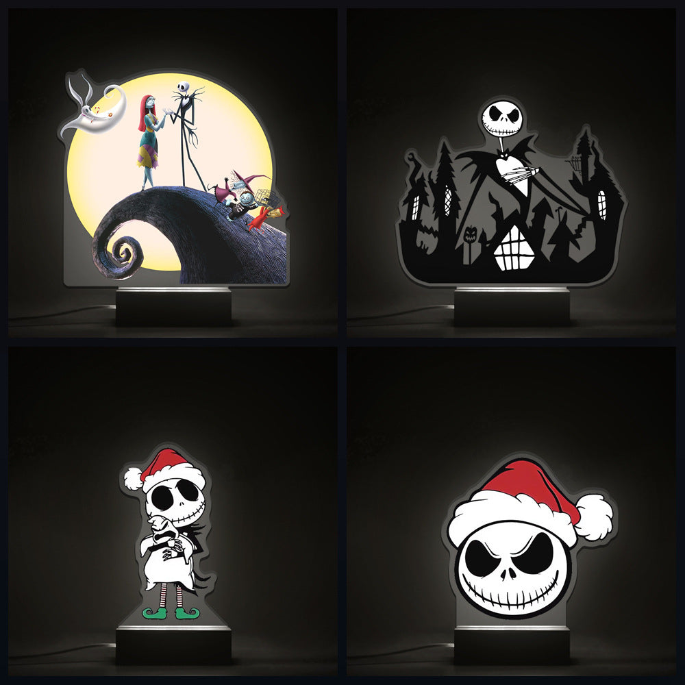 Cross-border Beech Nightlight Christmas Night Horror Strange Birthday City Night Jack Halloween European And American Animation Movies Around