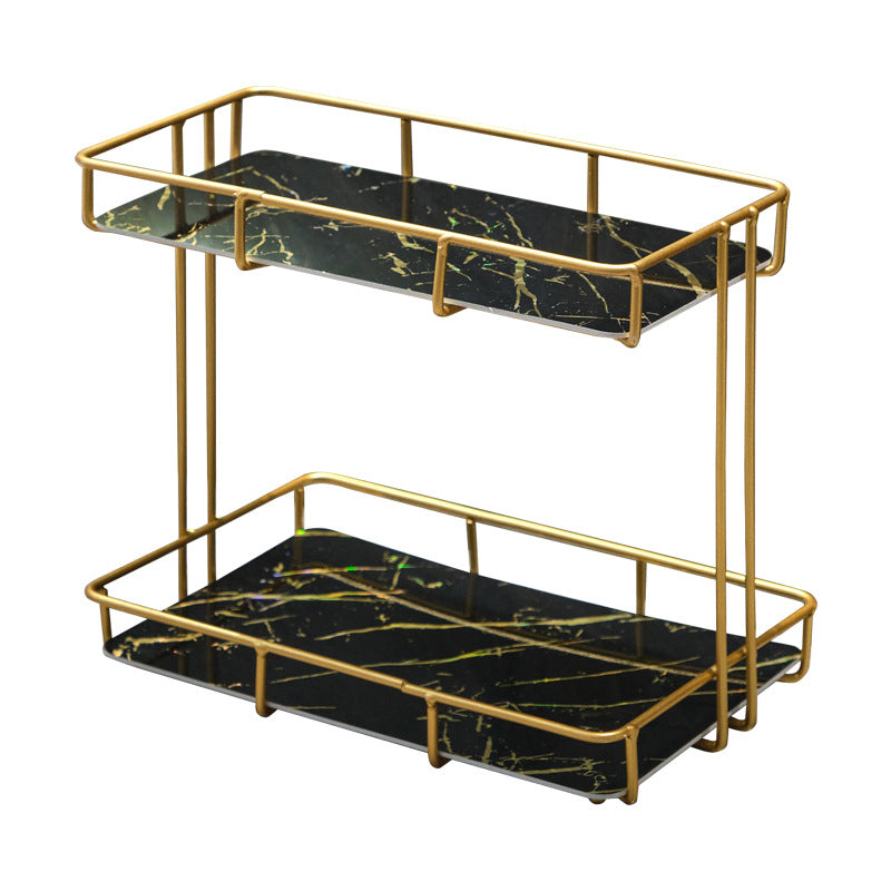 Toilet Bathroom Cosmetics Storage Rack Desktop Washing Table Skin Care Storage Rack Iron Rust-proof Toilet