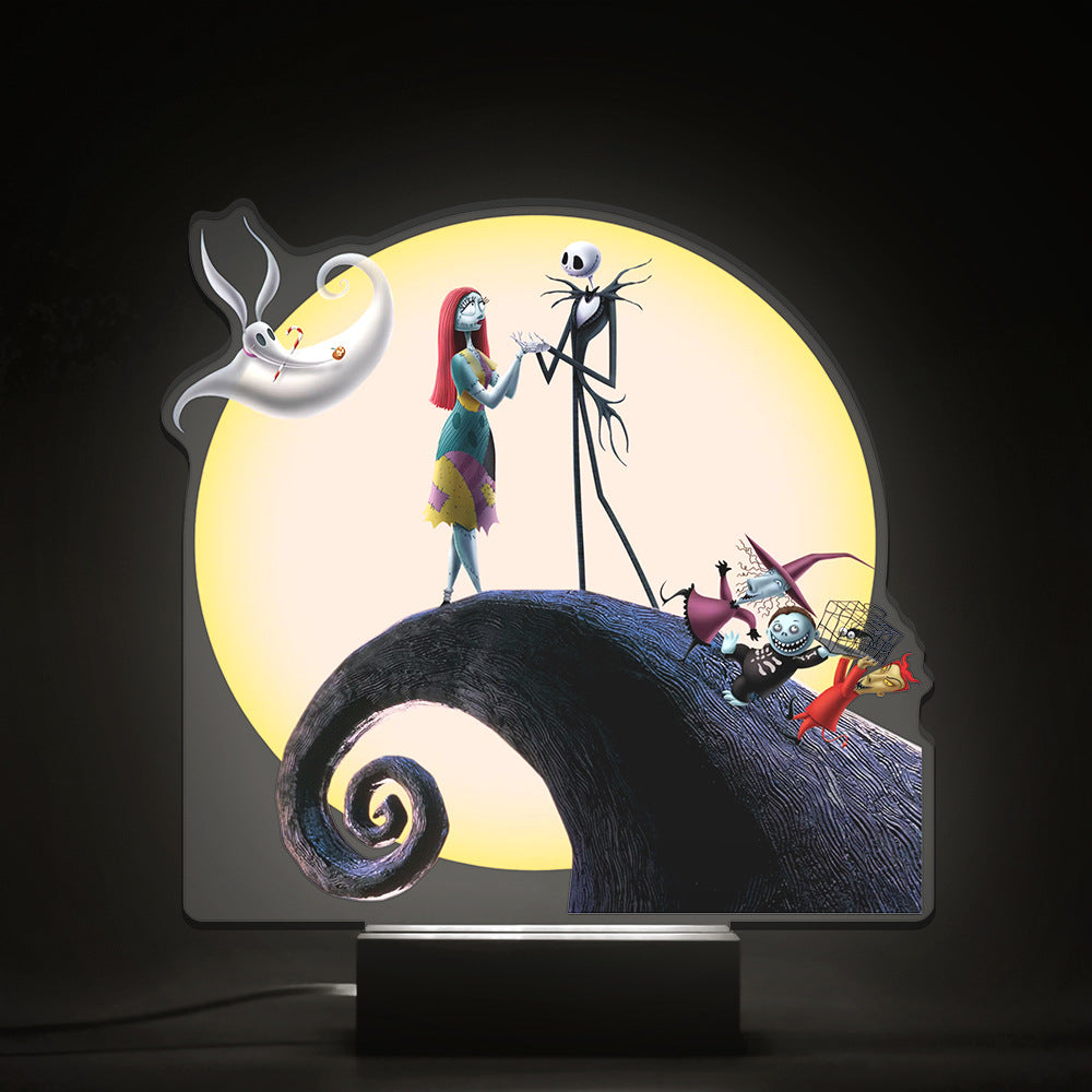 Cross-border Beech Nightlight Christmas Night Horror Strange Birthday City Night Jack Halloween European And American Animation Movies Around