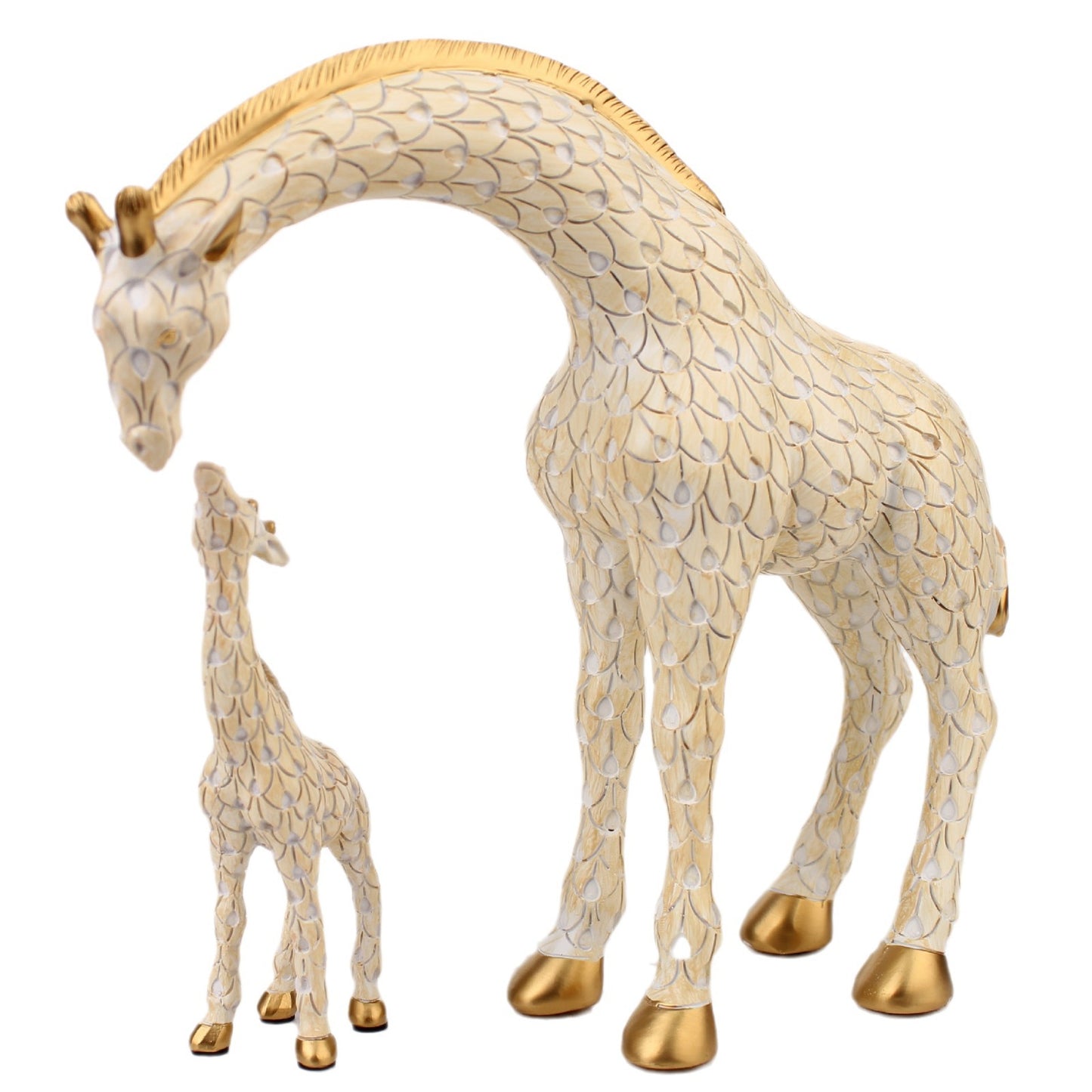 Cross-border New Resin Crafts European-style Mother-child Giraffe Home Living Room Study Wine Cabinet Decoration Wholesale
