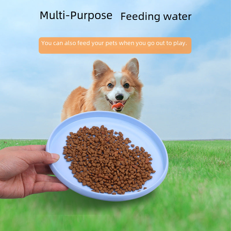 Pet Toy Dog Frisbee Pet Interactive Training Frisbee Floating Water Bite Resistant Frisbee Pet Supplies Dog Toy