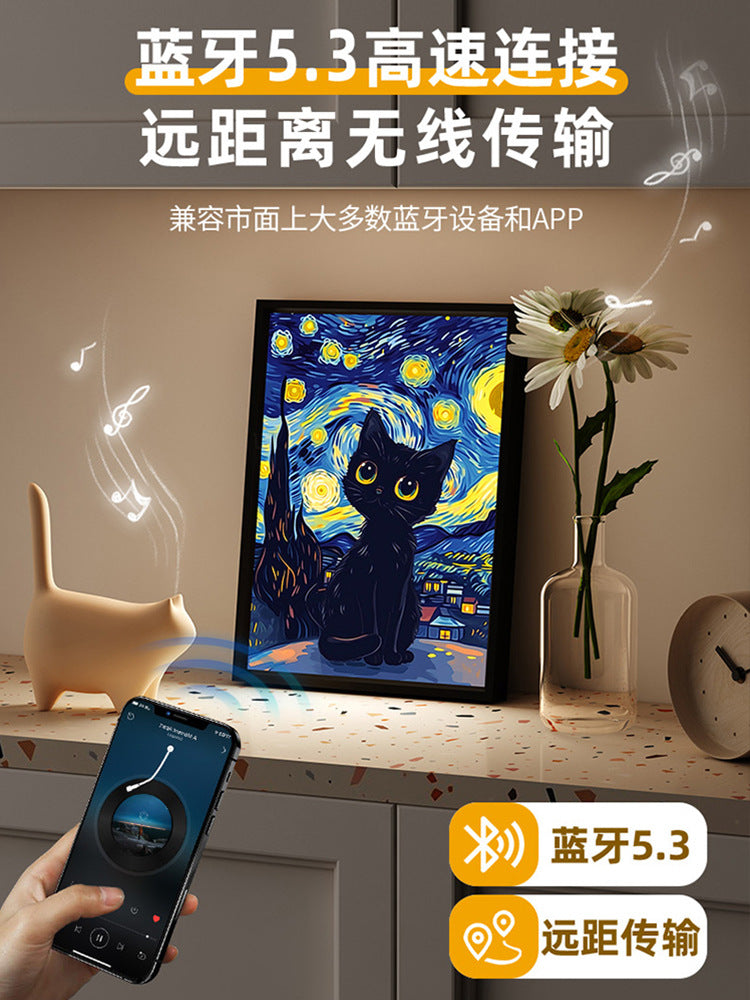 Cat Lighting Painting Bluetooth Audio Creative Birthday Gift Girl Sends Girlfriend Boyfriend Niche Practical Ritual Sense