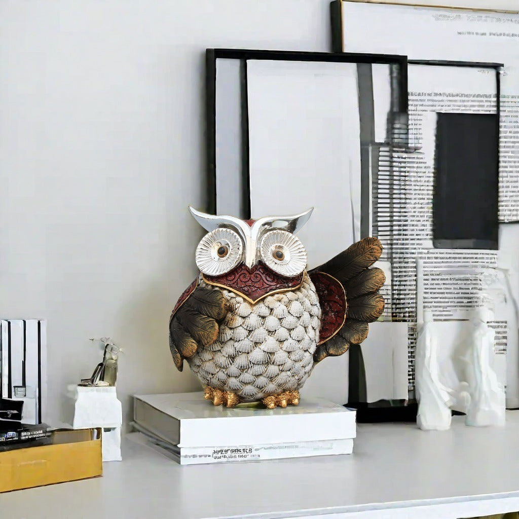Xuanli Owl Resin Animal Products Wholesale Noble Wedding Gift Resin Craft Home Decoration Gift Good