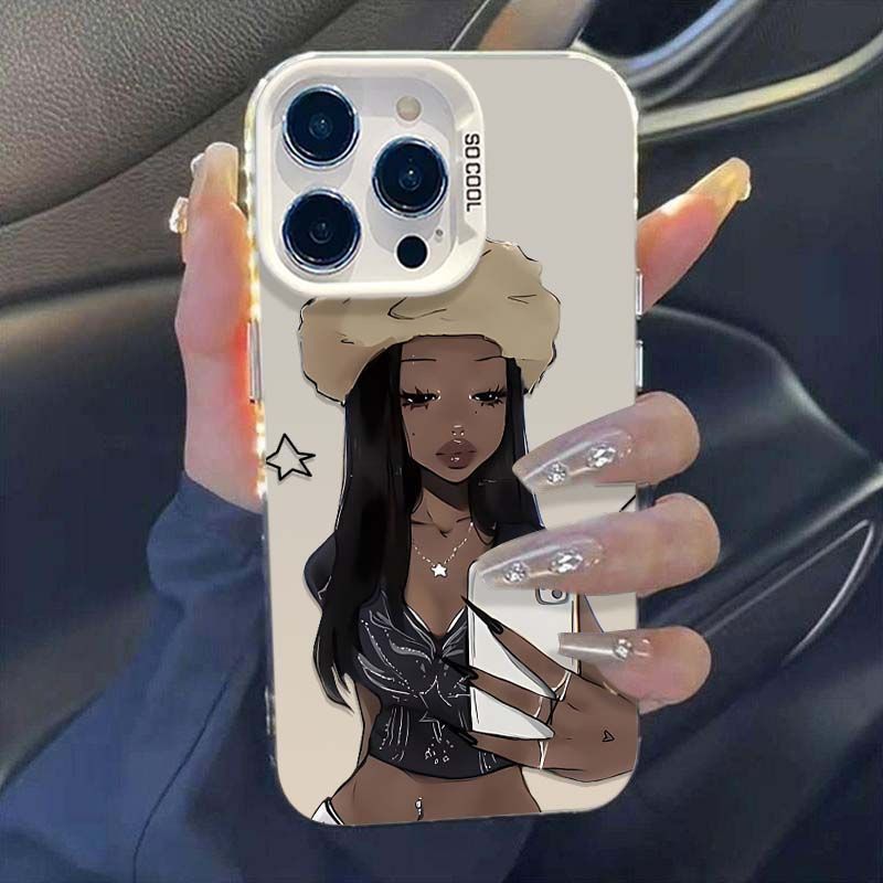 Fashion Spice Girls For Apple 16Promax Mobile Phone Shell Personality Yuan Gas Shell IPhone15/14/13 Text 12