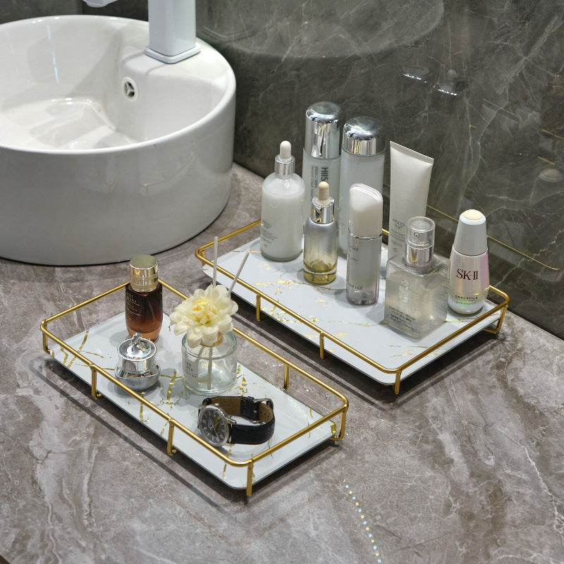 Toilet Bathroom Cosmetics Storage Rack Desktop Washing Table Skin Care Storage Rack Iron Rust-proof Toilet