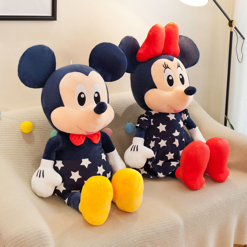 Factory Wholesale Star Mickey Plush Toy Minnie Doll Large Couple Mickey Mouse Pillow Children's Rag Doll