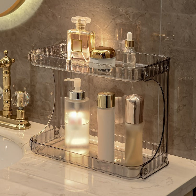 Light Luxury Bathroom Storage Rack Wash Countertop Cosmetic Storage Box Desktop Bathroom Skin Care Storage Shelf