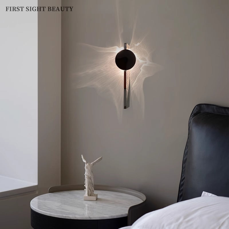 Wall Lamp Bedroom 2024 New Angel's Eye Rotating Living Room Background Wall Wall Lamp Stair Lamp Bedside Lamp Atmosphere Lamp