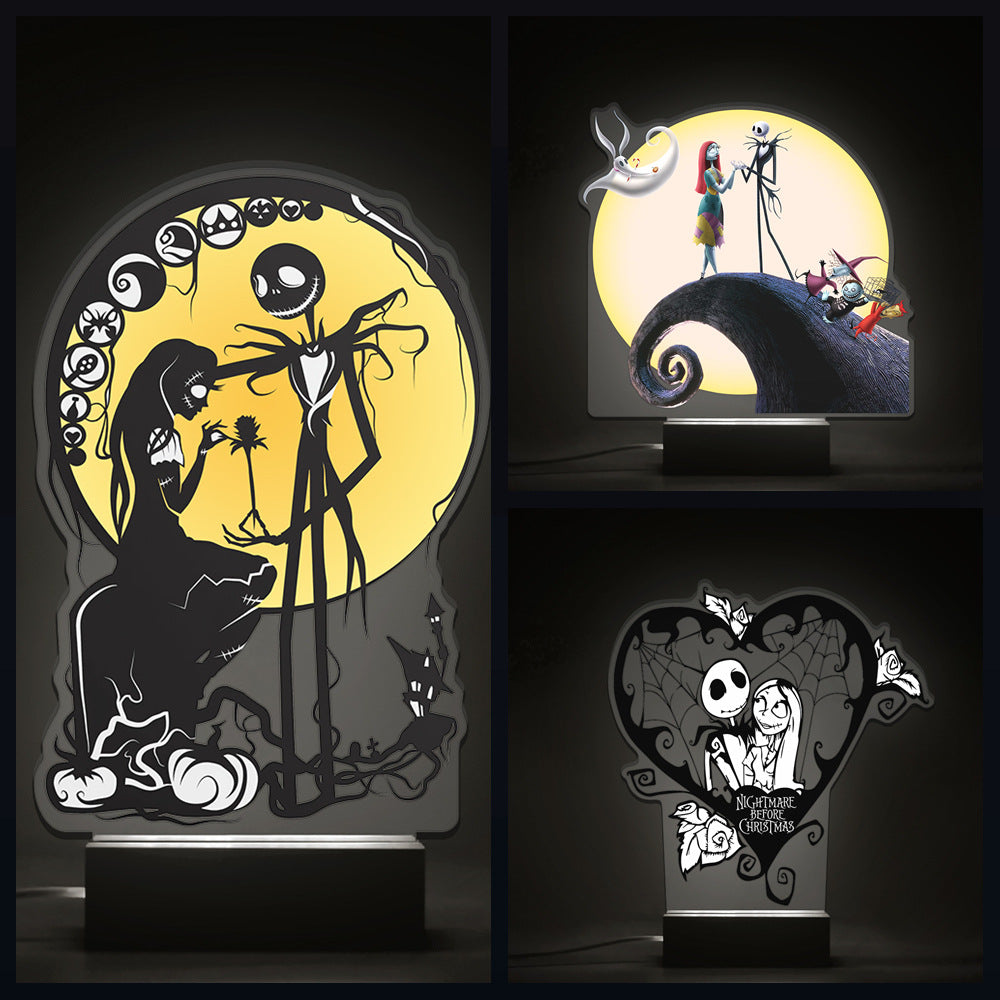 Cross-border Beech Nightlight Christmas Night Horror Strange Birthday City Night Jack Halloween European And American Animation Movies Around