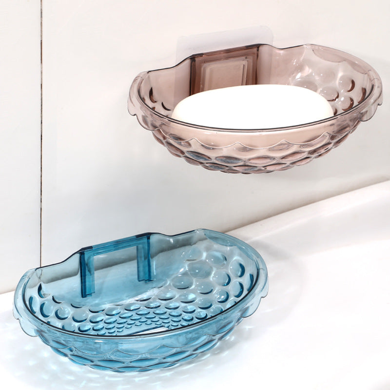 Toilet Non-perforated Draining Soap Box Storage Rack Household Bathroom Multifunctional Wall-mounted Soap Box