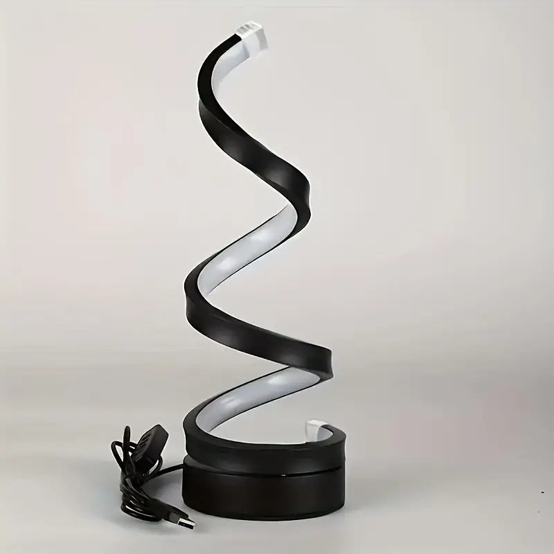 2025 Cross-border Spiral Table Lamp Bar Atmosphere Nightlight Modern Simple Adjustable LED Table Lamp Creative
