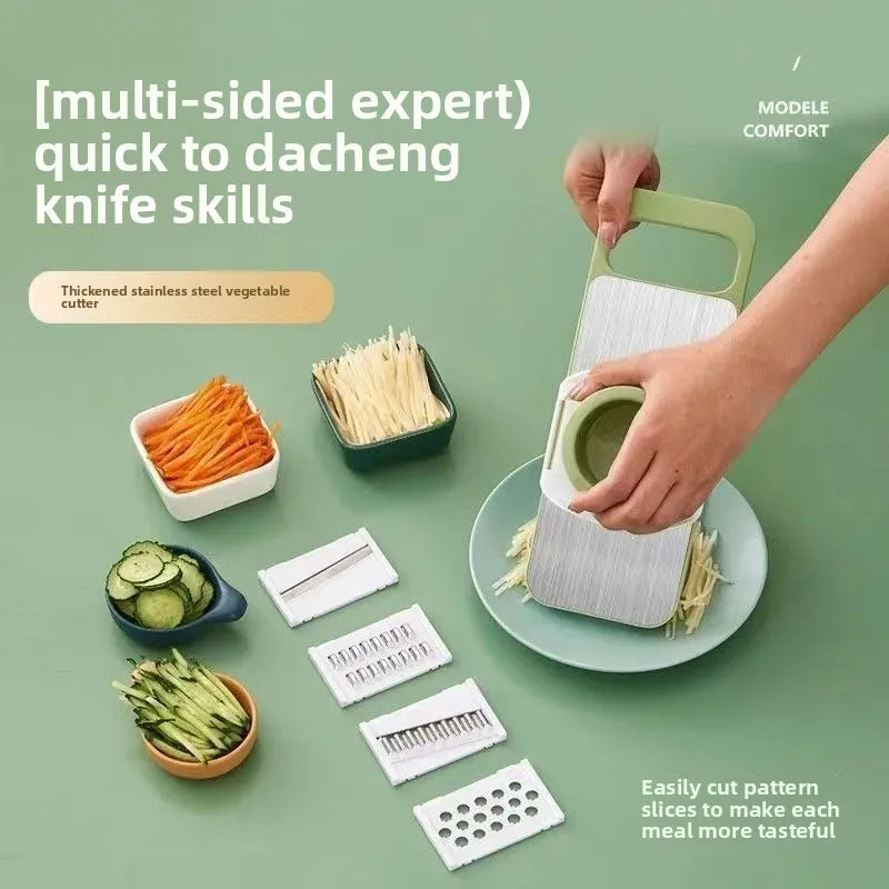 Stainless Steel Grater Vegetable Cutter Kitchen With Extra Thick Multi-function Stainless Steel Shredder Potato Shredder