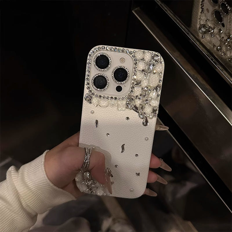 Luxury Diamond-encrusted Phone Case For Apple 16promax New IPhone14Pro Goddess Temperament High-end