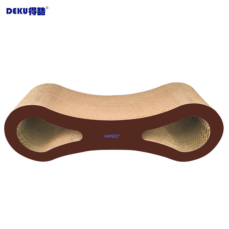 Super Large Multi-size Cat Scratch Board 8-shaped Corrugated Paper Cat Scratch Board Claw Grinding Toy Cat Supplies Pet Furniture