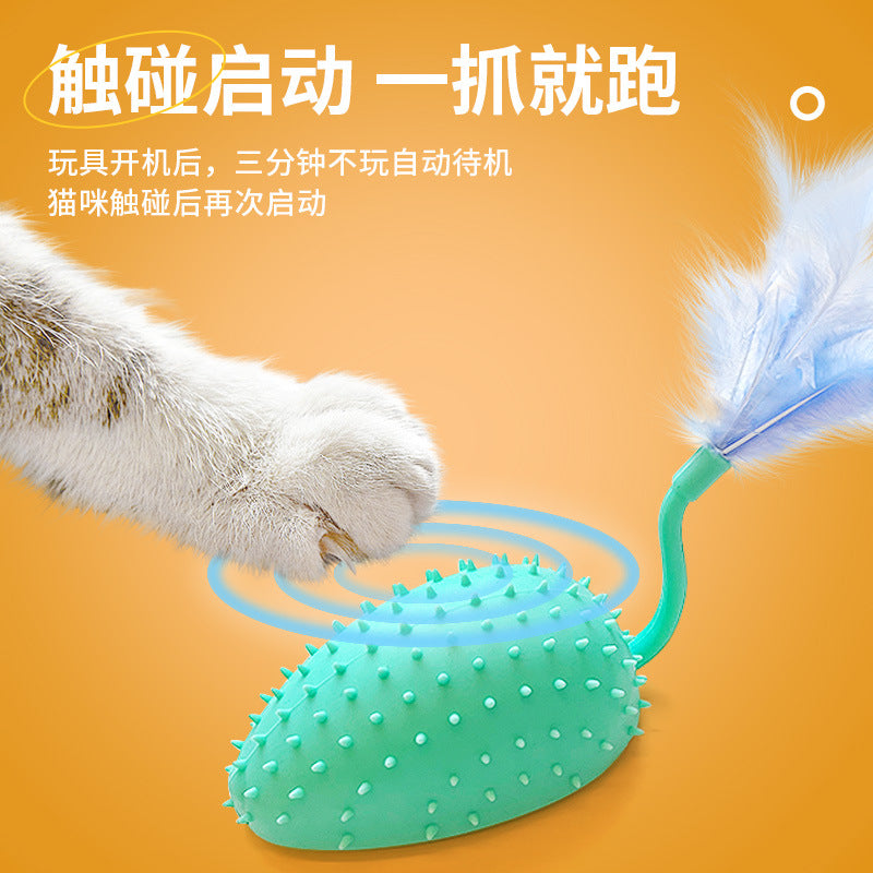 Amazon Electric Silicone Mouse Remote Control Smart Cat Fun Bite Automatic Cat Toy Supplies