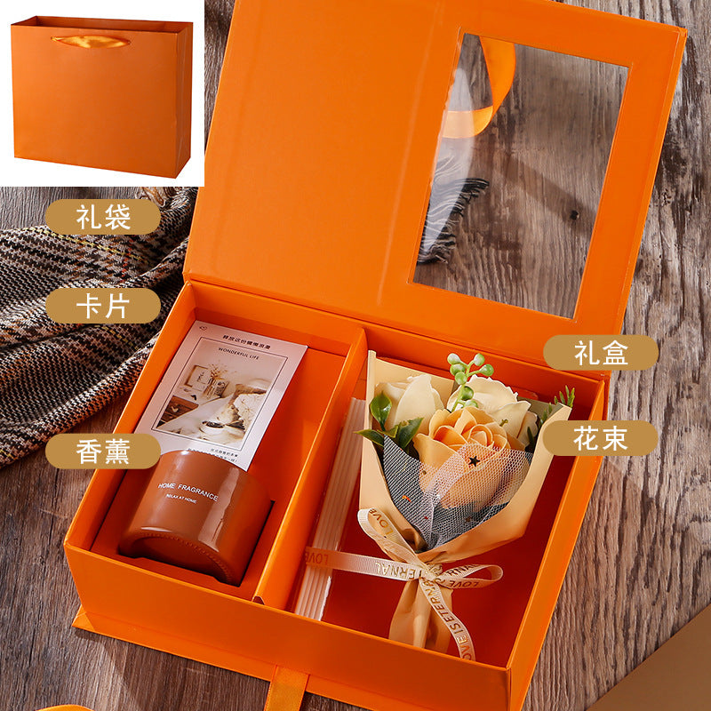 Mother's Day Birthday Gift Bouquet Aromatherapy Gift Box Business Gift Suit High-grade Gift For Mother-in-law