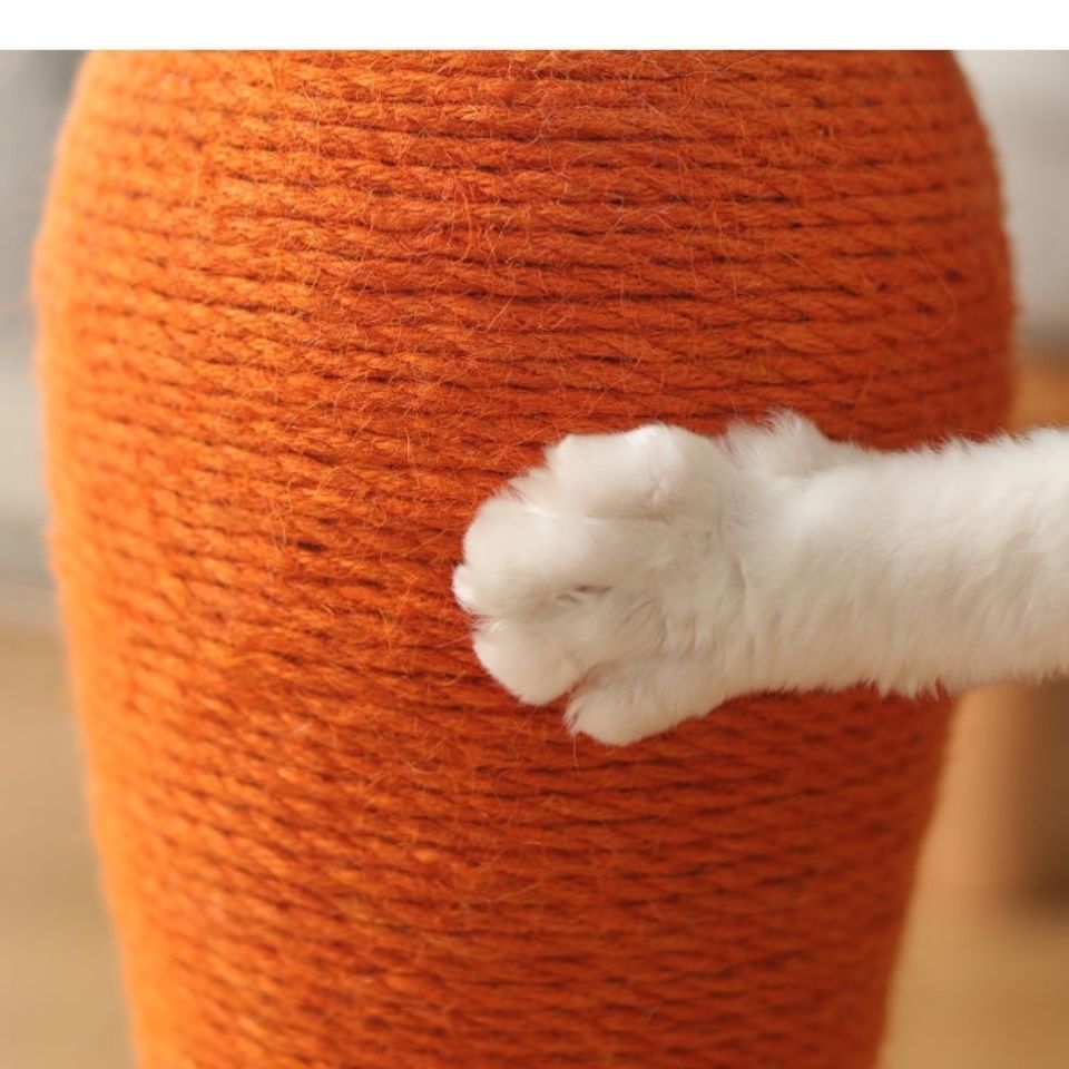 Carrot Cat Scratching Board Sisal Rope Vertical Cat Supplies Cat Scratching Post Claw Board Non-shedding Claw Grinding Special Large Size