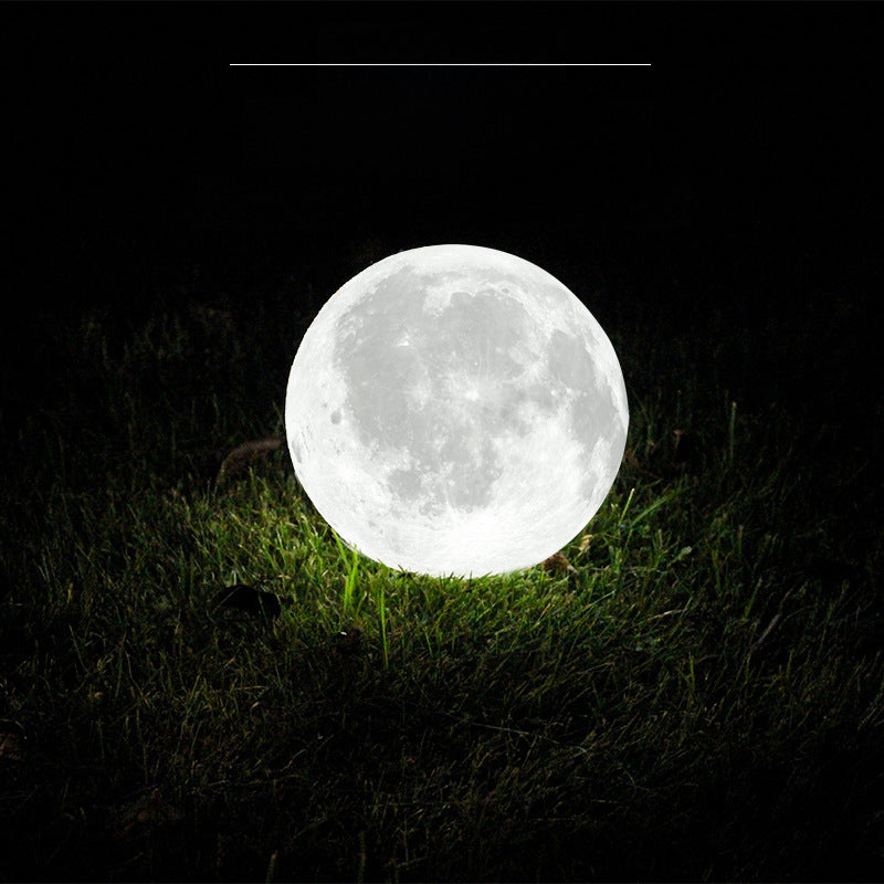 3D Moon Lamp Moon Lamp Plastic Hand-painted Creative Gift Starry Light Ornaments Home Living Room Bedroom Bedside Lamp
