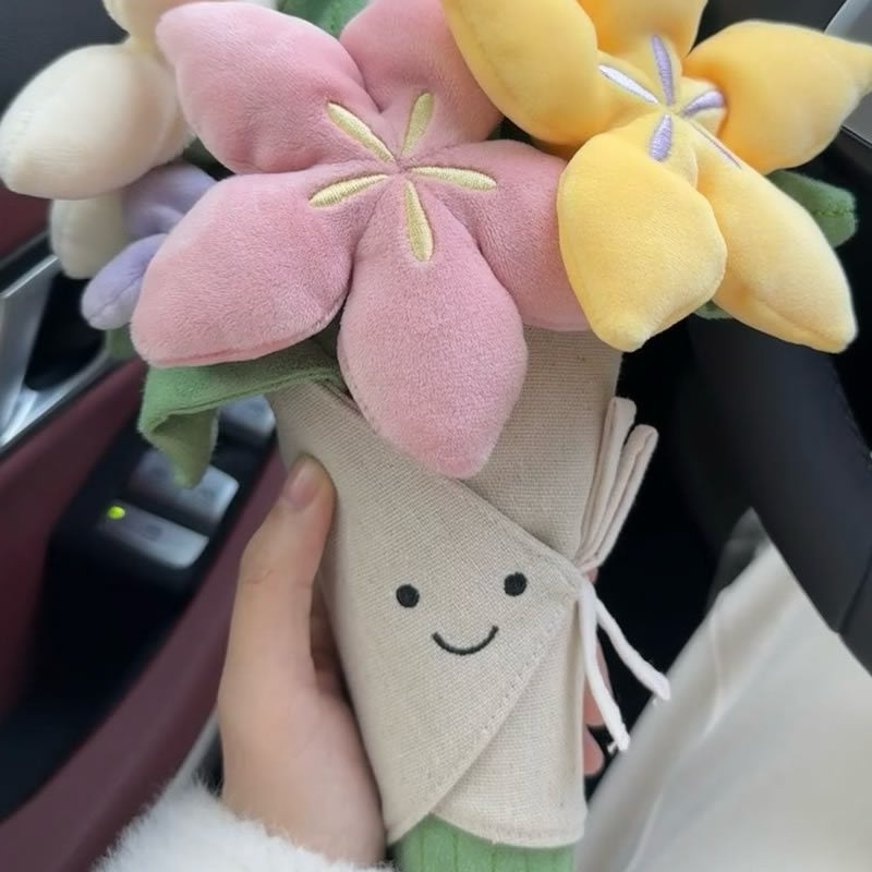 In Stock Jellycat Fun Bouquet Rose Holding Flower Doll Doll Girl Gift Valentine's Day Wedding Holding Flower