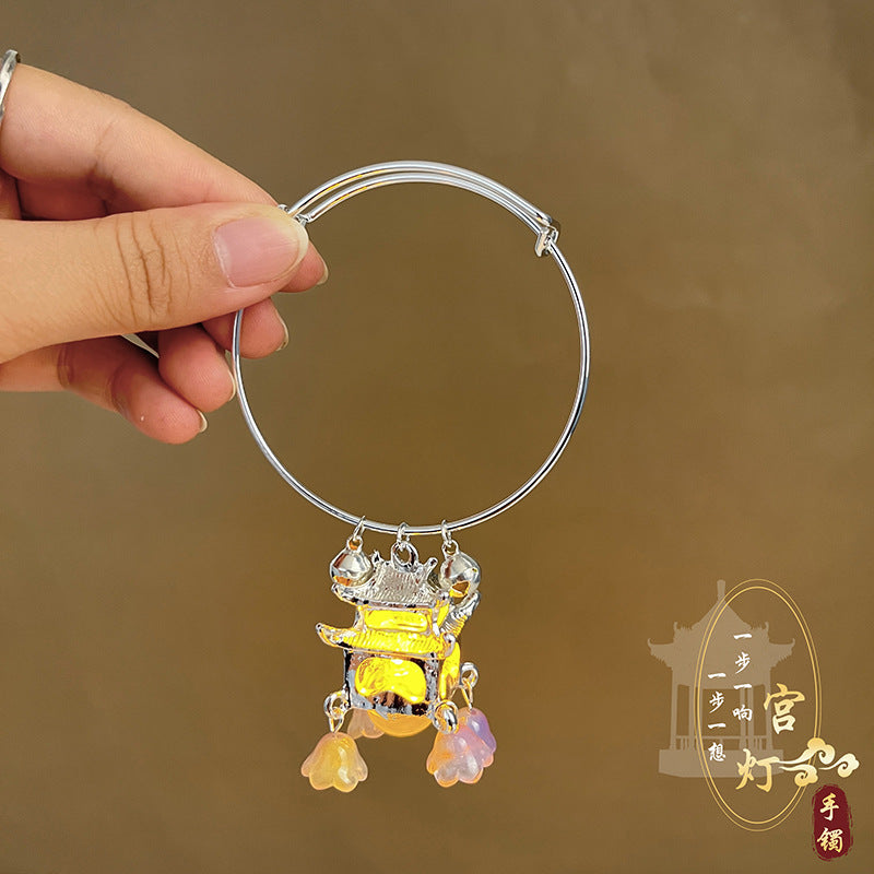 Antique Bracelet Tassel Luminous Lantern Bracelet Palace Fairy Bracelet Daily Temperament All-match Headwear For Women
