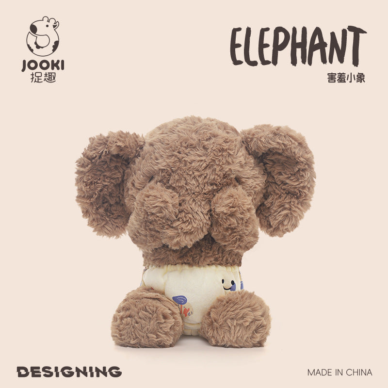 Catch Fun New Year Baby Elephant Plush Toy Cute Elephant Doll Doll Sleeping Pillow Doll Girl Birthday Gift
