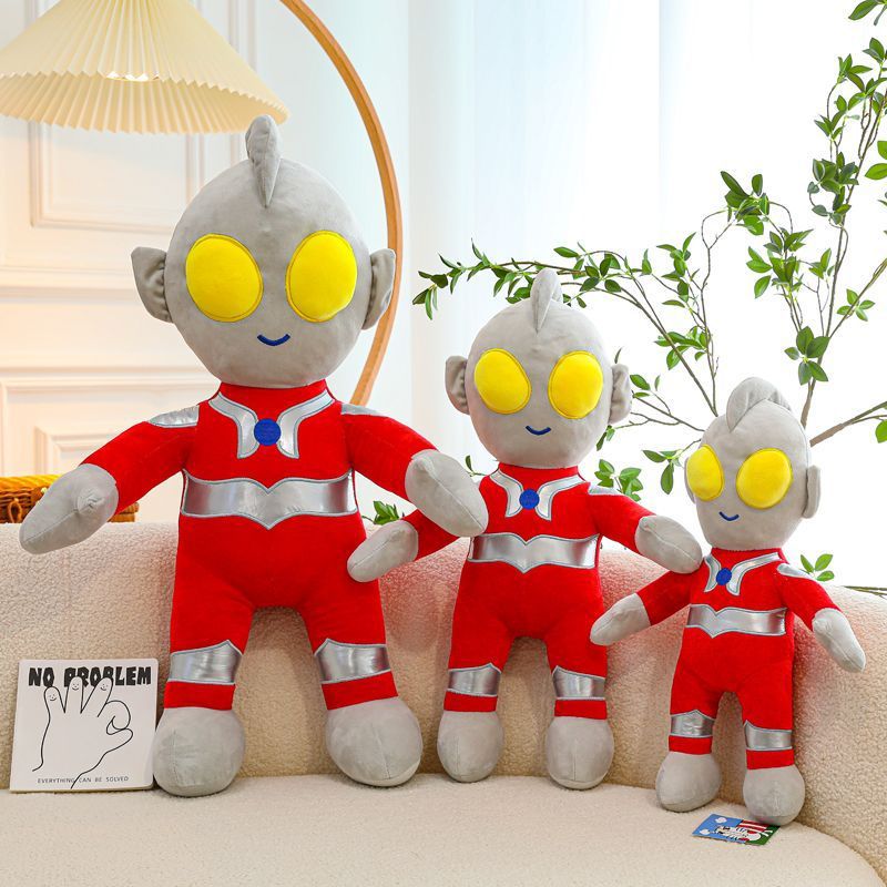 Ultraman Plush Toy Doll Large Boy Sleeping Pillow Rag Doll Superman Doll Children's Birthday Gift