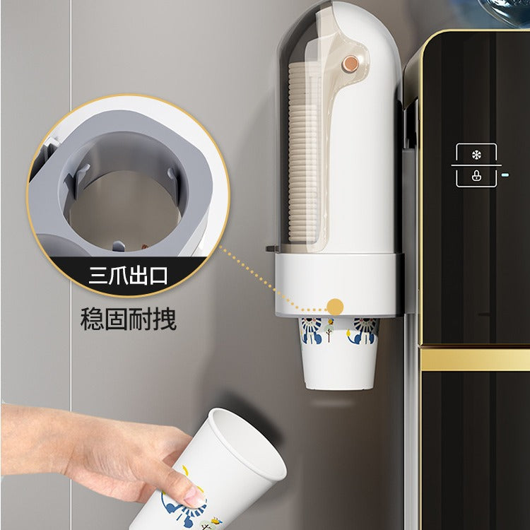 Disposable Cup Picker Household Wall-mounted Paper Cup Picker Rack Dust-proof Punch-free Cup Storage Rack