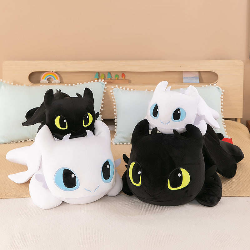 Foreign Trade Explosions Small Dragon Plush Toy Lie Prone Toothless Doll Pillow Girl Birthday Gift Doll Wholesale