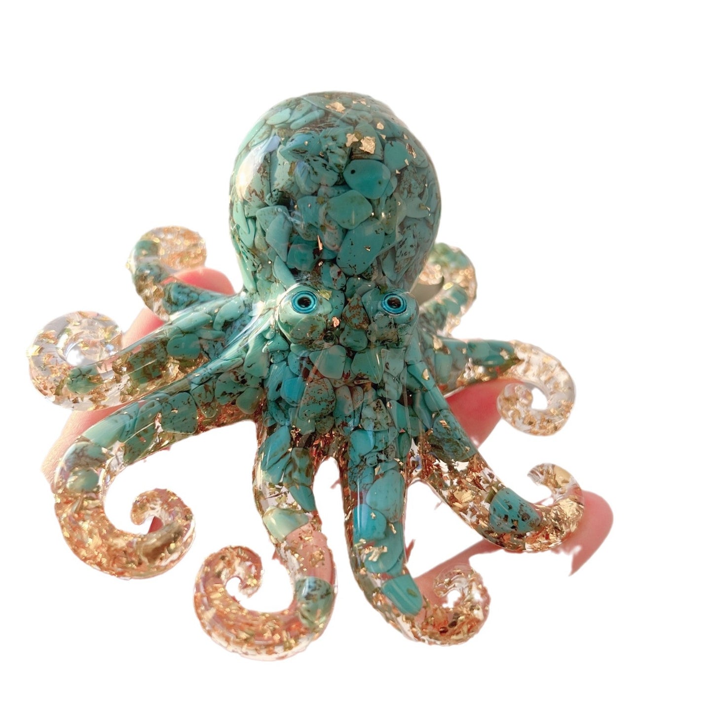Cross-border Hot Cure Crystal Gravel Gum Drop Marine Octopus Octopus Table Gift Squid Crafts Ornaments