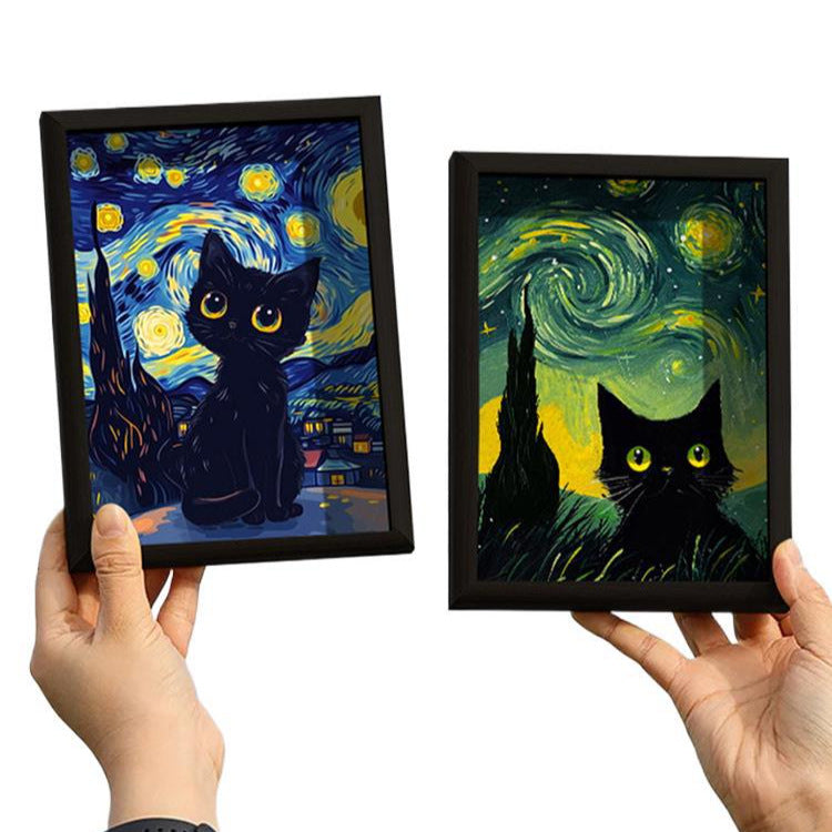 Cat Lighting Painting Bluetooth Audio Creative Birthday Gift Girl Sends Girlfriend Boyfriend Niche Practical Ritual Sense