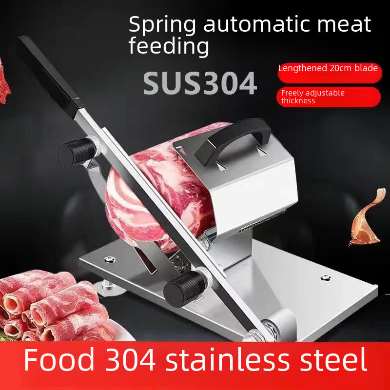 Household Commercial Mutton Roll Slicer Multifunctional Cutting Vegetables Frozen Meat Manual Slicing Artifact Hot Pot Fat Cattle Meat Cutter