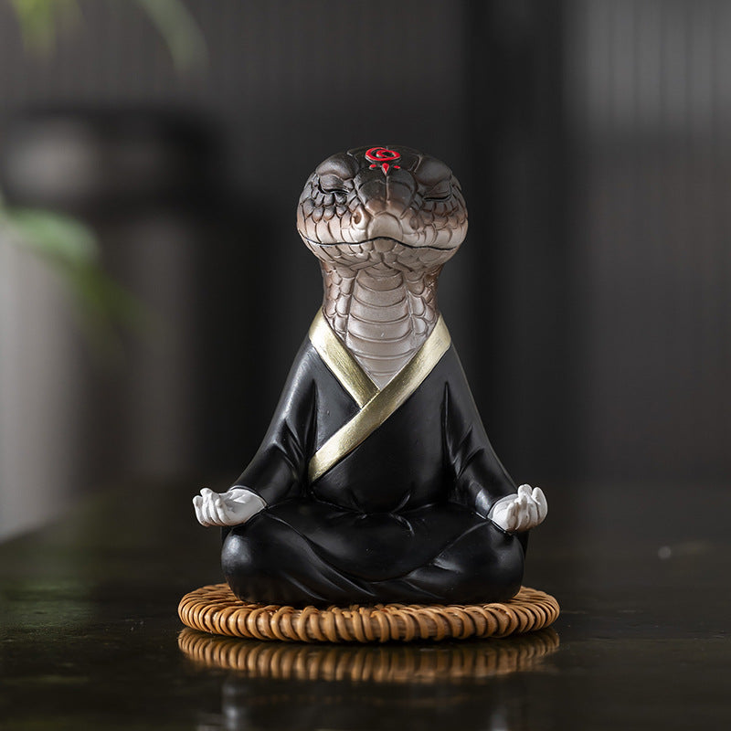 Source Factory On Behalf Of This Life Year Zen Snake Ornaments Desktop Fortune Car Decoration Gift Python Mascot