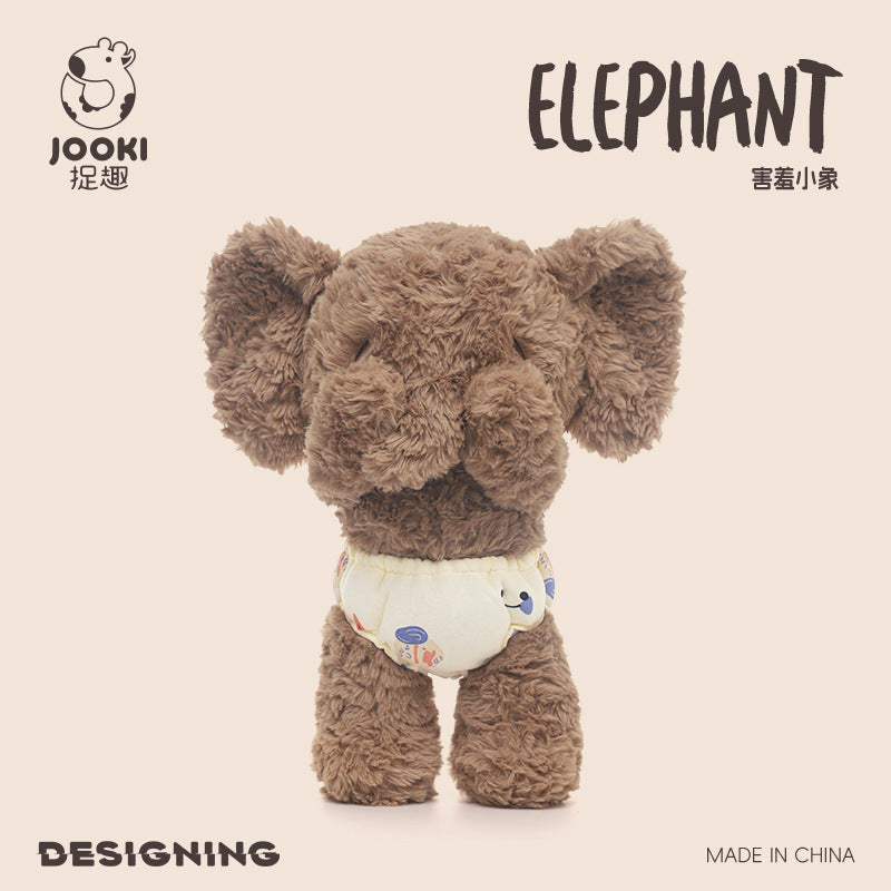 Catch Fun New Year Baby Elephant Plush Toy Cute Elephant Doll Doll Sleeping Pillow Doll Girl Birthday Gift