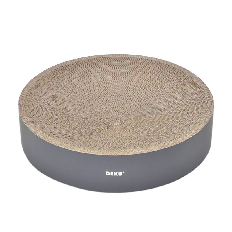 Deku Round Corrugated Paper Cat Scratching Board Simple Disc Bowl Cat Claw Board Round Pie Bowl Cat Nest Mint Delivery