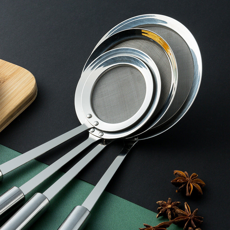 304 Stainless Steel Filter Screen Ultra-fine Household Juice Filter Screen Leakage Screen Oil Residue Kitchen Colander