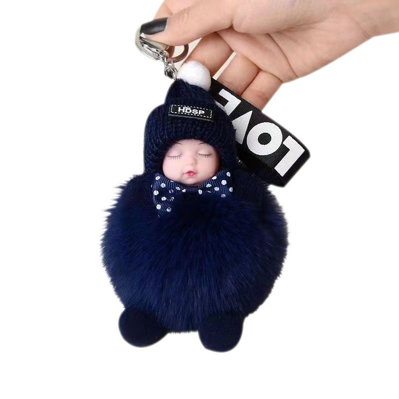Car Pendant Sleeping Doll Cartoon Keychain Plush Doll Doll Wholesale Cute Factory Supply