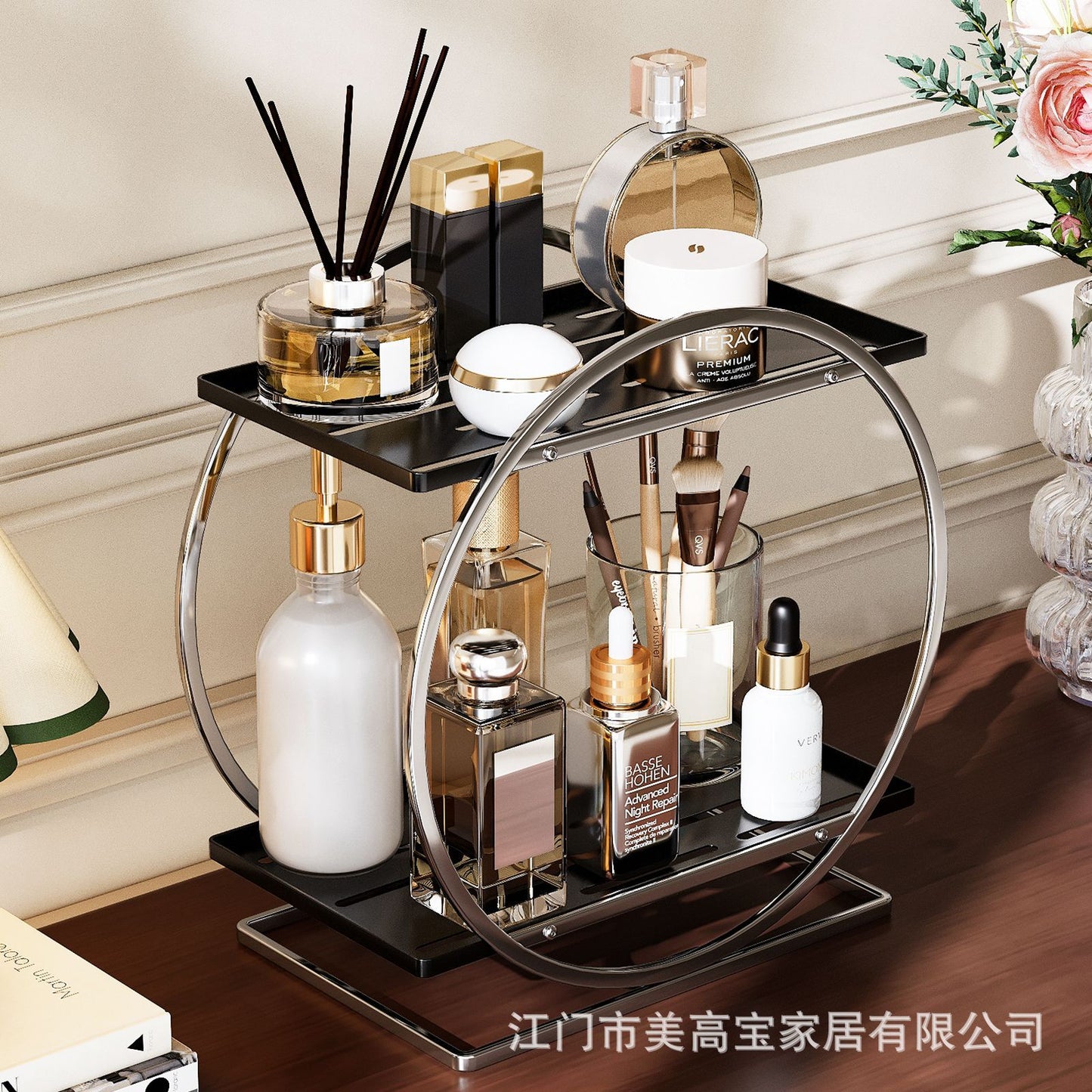 Macaron Cosmetics Desktop Storage Rack Dressing Table Multi-layer Skin Care Storage Rack Toilet Washstand Rack