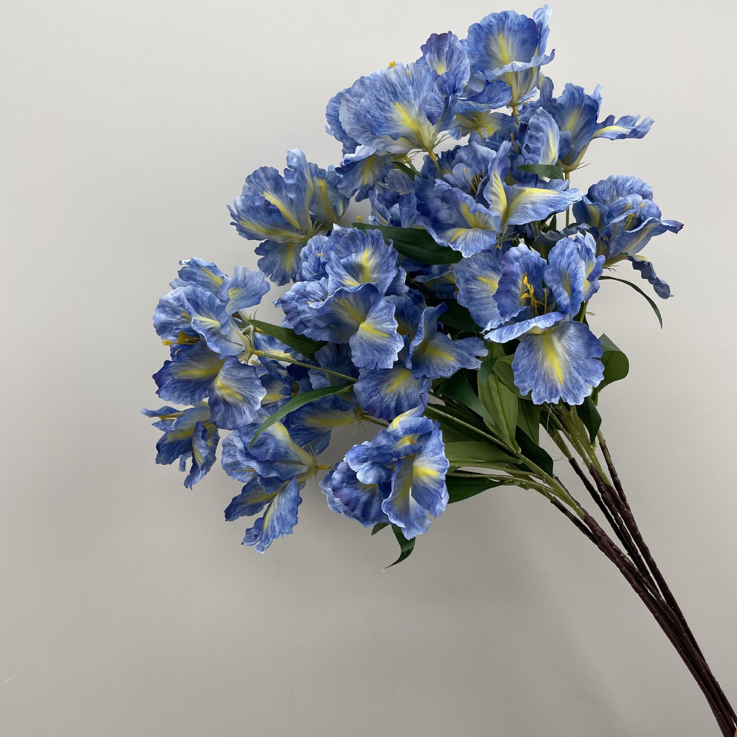 Wedding Flower Art Wedding Auditorium Background Decorative Flower Haze Blue Flower Rose Peony Simulation Flower Living Room Decoration